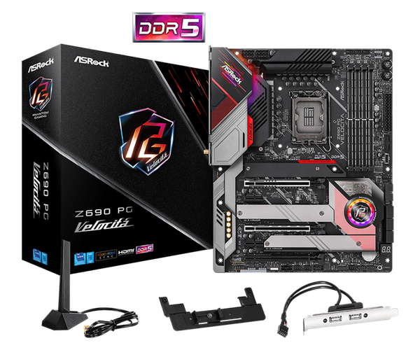 MAIN ASROCK Z690 PG VELOCITA (Intel Z690, Socket 1700, ATX, 4 khe Ram DDR5)