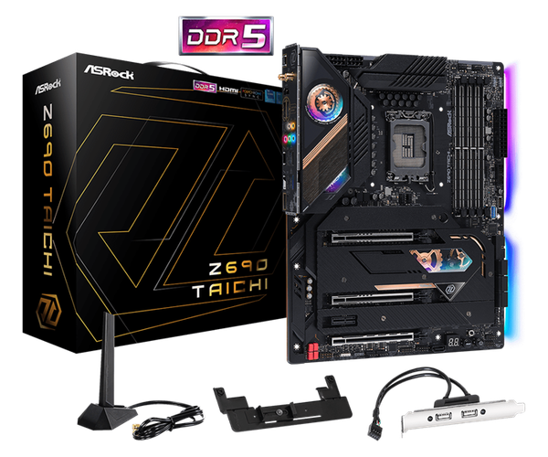 MAIN ASROCK Z690 TAICHI (Intel Z690, Socket 1700, ATX, 4 khe Ram DDR5)