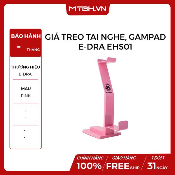 GIÁ TREO TAI NGHE CAO CẤP E-DRA EHS01 PINK