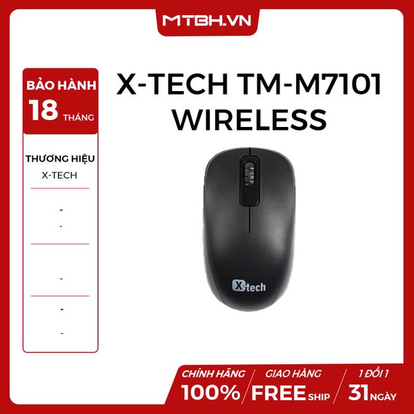 CHUỘT X-TECH TM-M7101 WIRELESS BLACK