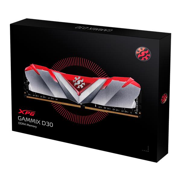 RAM DDR4 8GB ADATA D30 BUSS 3200 RED