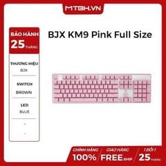 BÀN PHÍM CƠ BJX KM9 Pink Full Size Brown Switch (Pink Version)