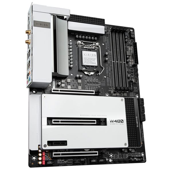 Main Giga WS W480 VISION D(Intel W480, Socket LGA 1200, ATX, 4 khe RAM DDR4)