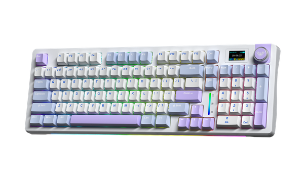 BÀN PHÍM CƠ AULA S98 PRO GAMING 3 MODE (Xanh dương + Trắng + Tím/ Caramel Latte switch)