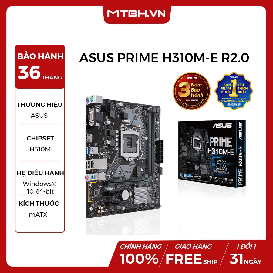 MAIN ASUS PRIME H310M-E – Máy Tính Biên Hòa