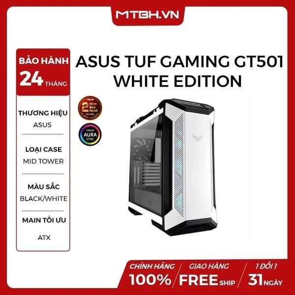 CASE ASUS TUF GAMING GT501 WHITE EDITION