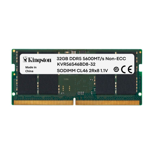 RAM LAPTOP KINGSTON 32GB DDR5 BUS 5600MHz KVR56S46BD8-32