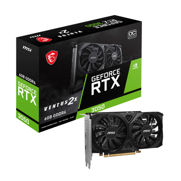 VGA MSI RTX 3050 VENTUS 2X E 6GB OC