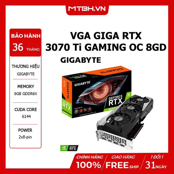 VGA GIGA RTX 3070 Ti GAMING OC 8GD