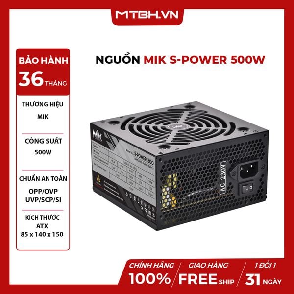 NGUỒN MIK 500W S-POWER