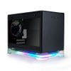 Case InWin A1 Plus Black QI Charger Full Side Tempered Glass Mini ITX