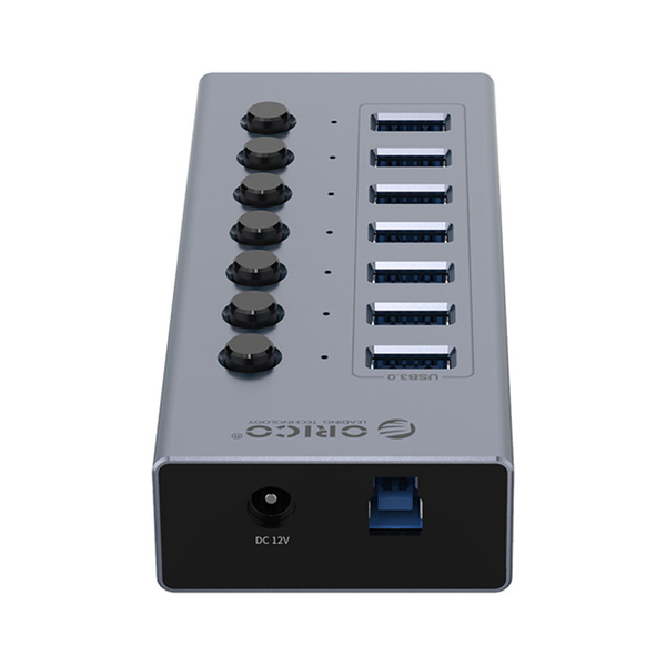 BỘ CHIA USB ORICO BT2U3-7AB-GY (TỪ 1 RA 7 CỔNG USB 3.0 VỎ NHÔM)