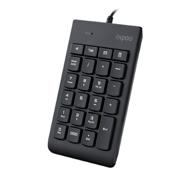 Bàn phím số Rapoo K10 đen (USB)