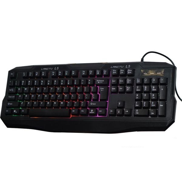 BÀN PHÍM LANGTU L5 LED BLACK-RED NEW