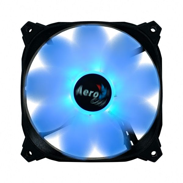 FAN CASE AEROCOOL PULSE 120mm, Fan 9 Cánh Siêu êm,Chống rung, LED RGB ( Addressable RGB, RGB SYNC With motherboard/ RGB Water Cooler PWM )