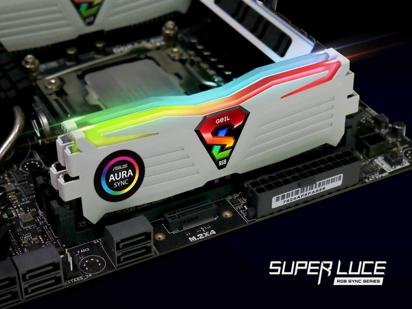 RAM DDR4 8GB GEIL SUPER LUCE BUSS 3200 RGB WHITE