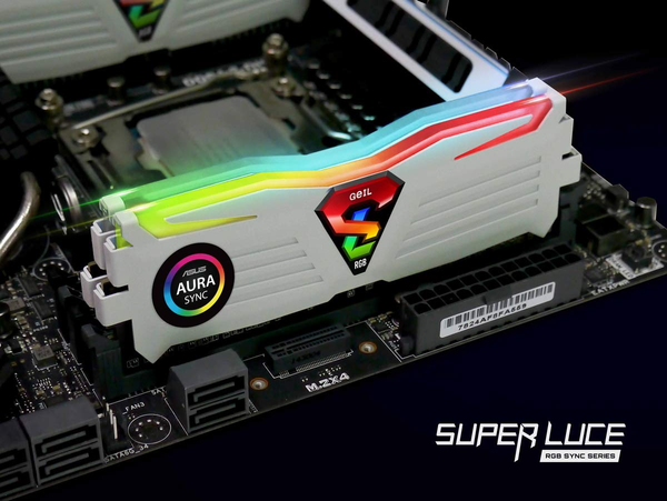 RAM DDR4 16GB GEIL SUPER LUCE BUSS 3200 RGB WHITE