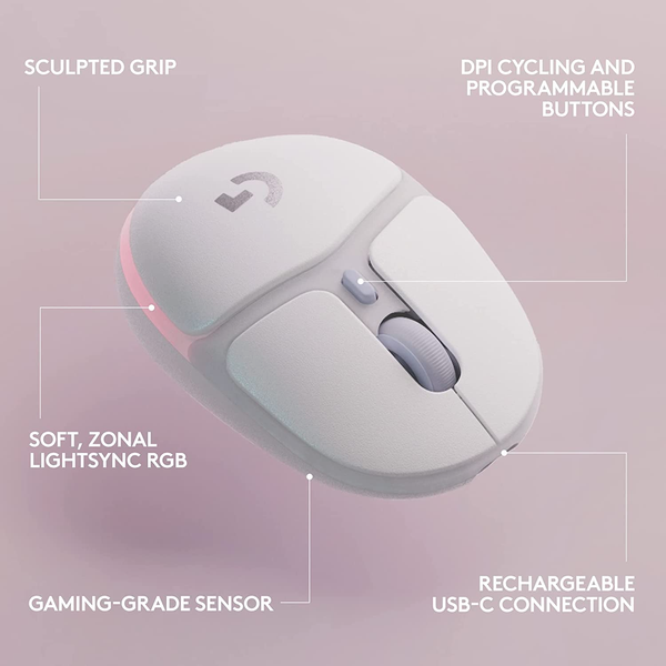 Chuột Logitech G705 Off White Wireless