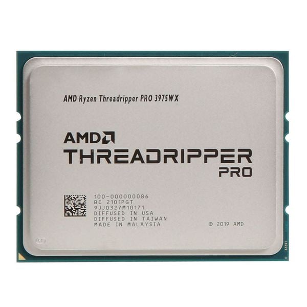 CPU AMD Ryzen Threadripper Pro 3975WX (3.5 GHz Upto 4.2GHz / 146MB / 32 Cores, 64 Threads / 280W / Socket sWRX8)