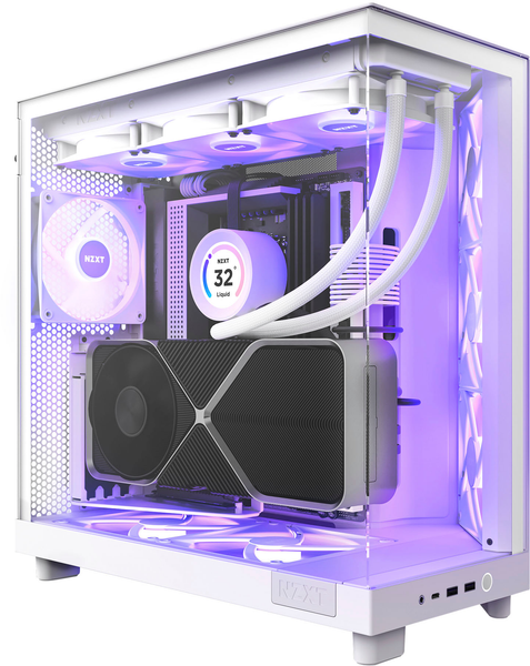 Case NZXT H6 Flow RGB All White