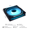 FAN CASE LIAN-LI UNI FAN SL INFINITY 120 TRIPLE BLACK