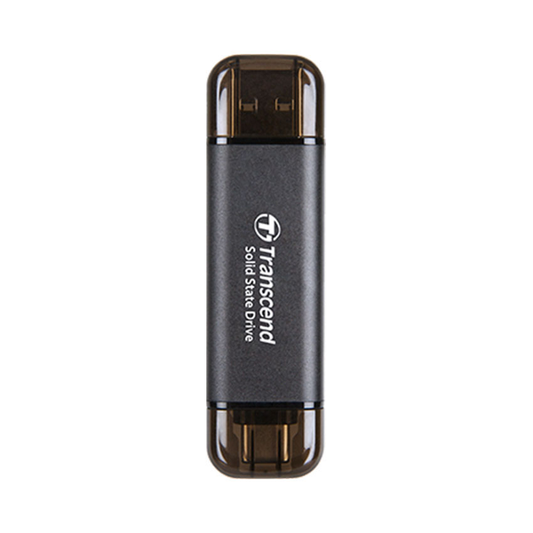 Ổ Cứng di Động SSD Transcend 2TB ESD310C, USB 3.2 Gen 2x1, Type-C & USB A, Black (TS2TESD310C)