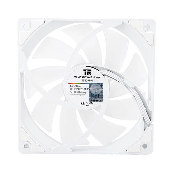 FAN CASE THERMALRIGHT TL-C12C-S WHITE-PWM ARGB - KIT 3 CÁI | TRẮNG