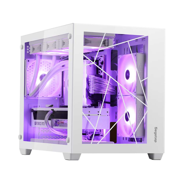 Case Segotep Lumi II White (Mini Tower/ No Fan)