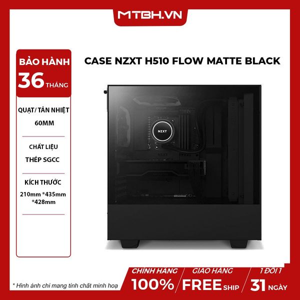 Case NZXT H510 FLOW MATTE BLACK