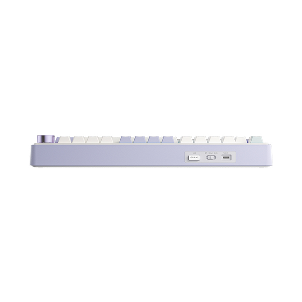 BÀN PHÍM CƠ AULA F75 TÍM NHẠT + BE + XANH LÁ (ICE GREEN) (KẾT NỐI TYPEC + 2.4G + BLUETOOTH, REAPER SWITCH)