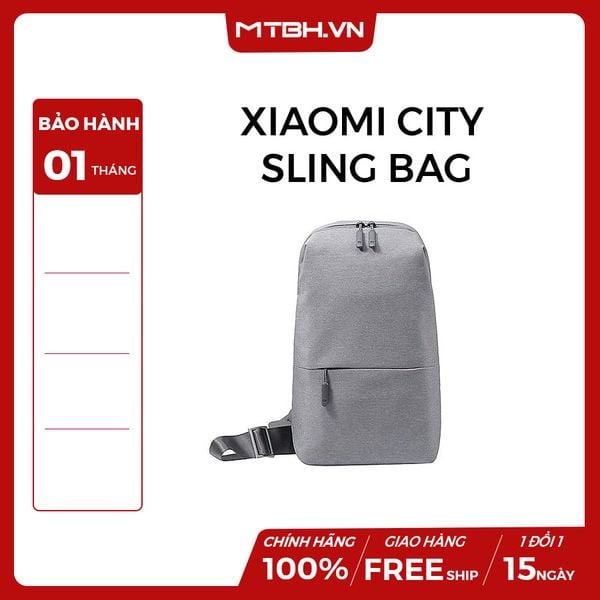 TÚI ĐEO CHÉO XIAOMI CITY SLING BAG XÁM NHẠT