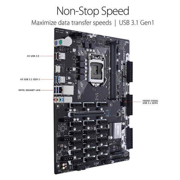 MAIN ASUS B250 MINING EXPERT NEW (19 PCI) BTC