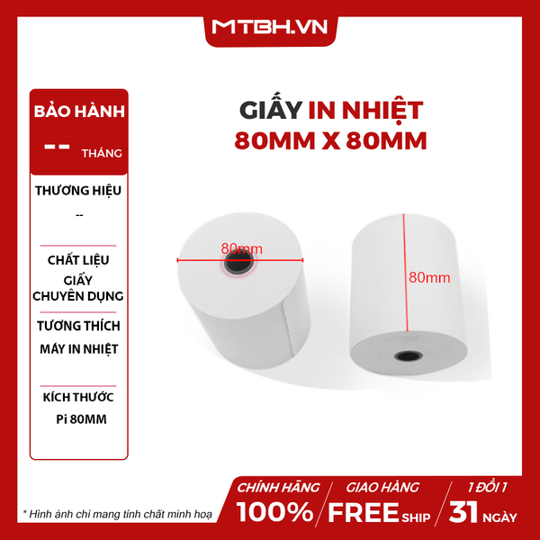 GIẤY IN BILL K80x80mm (cuộn)