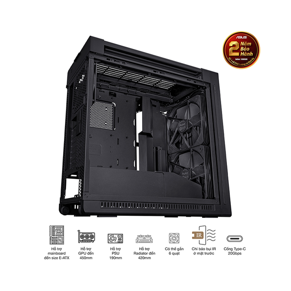 CASE ASUS PA602 PROART (EATX/FULL TOWER/ MÀU ĐEN)