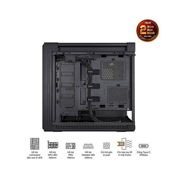 CASE ASUS PA602 PROART (EATX/FULL TOWER/ MÀU ĐEN)