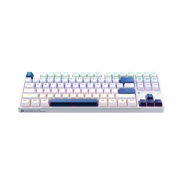 BÀN PHÍM CƠ MACHENIKE K500-B87 WHITE BLUE RED SWITCH