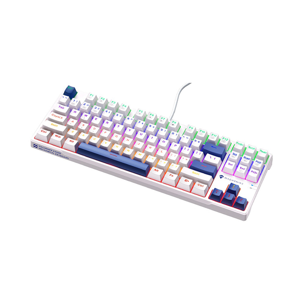 BÀN PHÍM CƠ MACHENIKE K500-B87 WHITE BLUE RED SWITCH