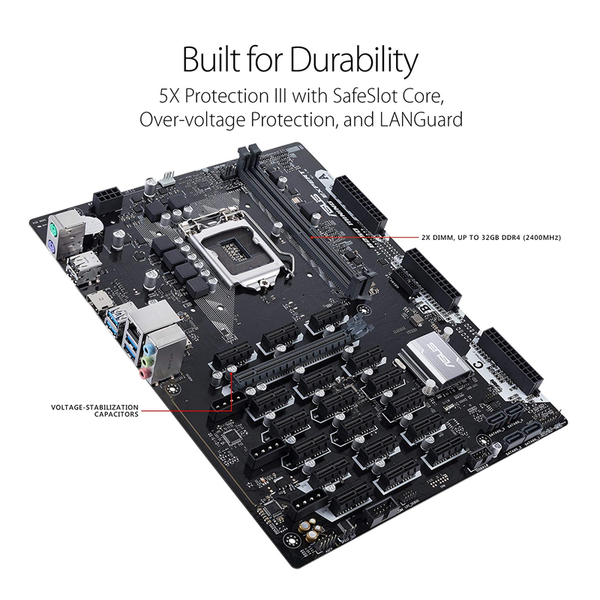 MAIN ASUS B250 MINING EXPERT NEW (19 PCI) BTC
