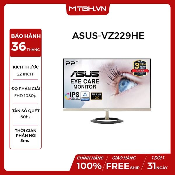 LCD ASUS 22 INCH VZ229HE (DSUB-HDMI) NEW