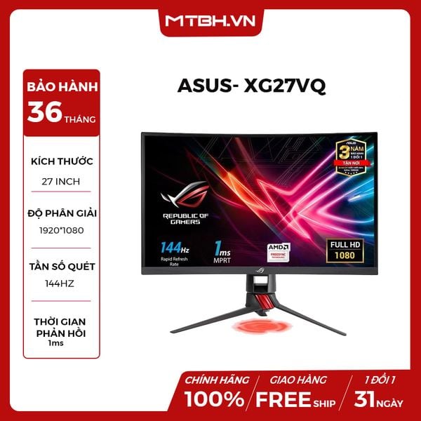 LCD ASUS 27 INCH ROG STRIX XG27VQ 144Hz CURVED GAMING NEW