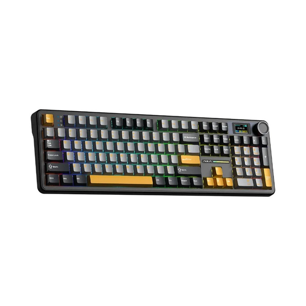 BÀN PHÍM CƠ AULA F108 PRO GAMING 3 MODE ( Đen + xám + vàng/ Reaper switch)
