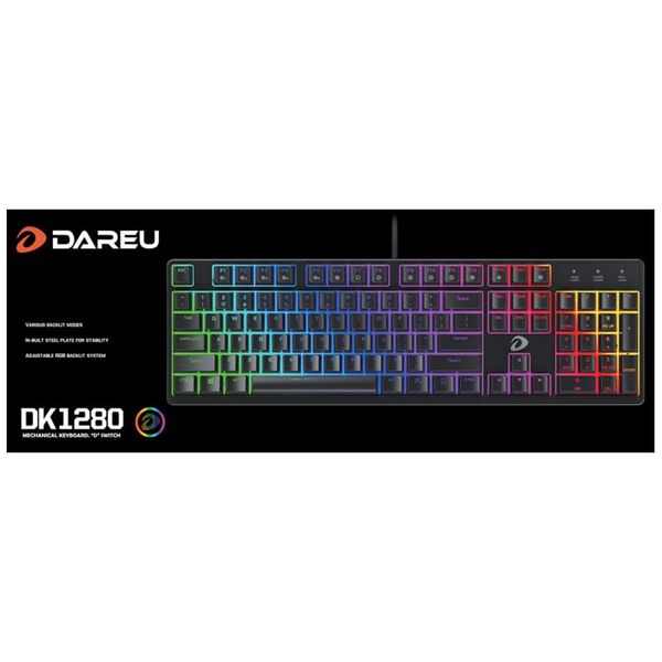 BÀN PHÍM CƠ DAREU DK1280 RGB BLACK BLUE SWITCH NEW BH 24TH