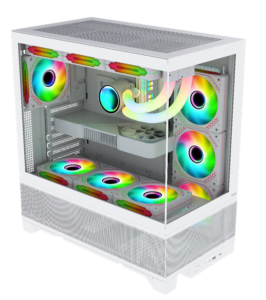 CASE MIK LUMINE GAMING WHITE 4 FAN