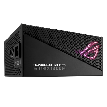 NGUỒN ASUS 1200W ROG STRIX 1200G AURA GAMING (80+ GOLD/PCI-E 5.0/FULL MODULAR/MÀU ĐEN)