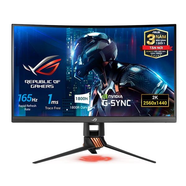 LCD ASUS 27 INCH PG27VQ 165Hz 1ms GAMING MONITOR (màn hình cong)