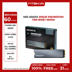 SSD ADATA 250GB SWORDFISH Gen3x4 M.2 2280 Tản Nhiệt Nhôm