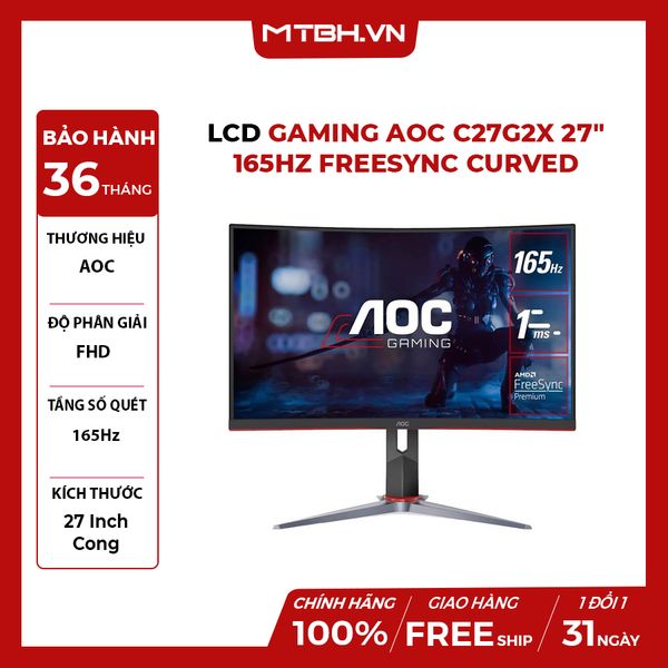 MÀN HÌNH LCD GAMING AOC C27G2X 27