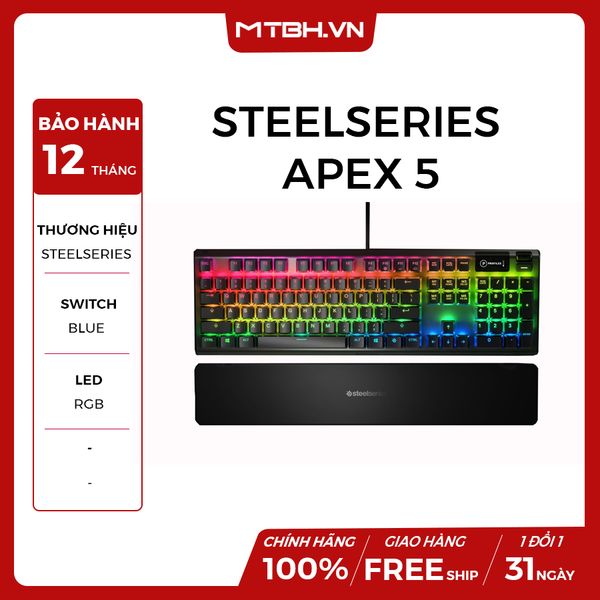 BÀN PHÍM CƠ STEELSERIES APEX 5 NEW