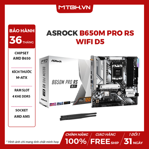 Mainboard ASRock B650M Pro RS Wifi D5