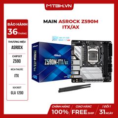 Main ASROCK Z590M ITX/ax (Intel Z590, Socket 1200, Mini-ITX, 2 khe Ram DDR4)